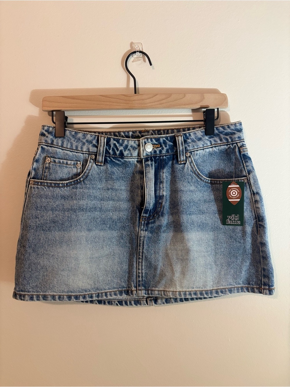 wild fable Light Blue Denim Mini Skirt